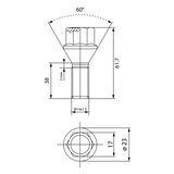 Boulon de roue M14x1.5