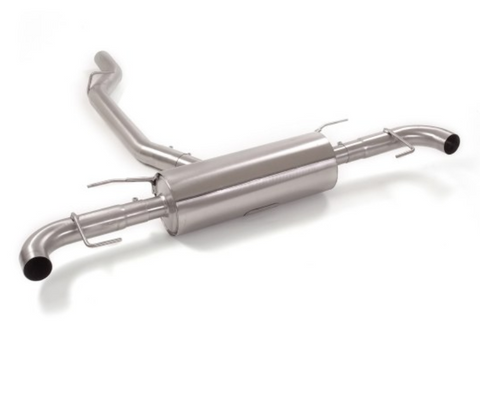 Stainless steel rear silencer for original aesthetic tail pipes